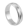 316L Stainless Steel Ring with laser cut design - Width: 6mm (Sizes 6-13)