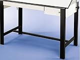 ALVIN® DesignMaster 4-Post Steel Drawing Black Table BASE ONLY!