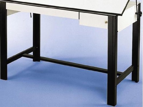 ALVIN® DesignMaster 4-Post Steel Drawing Black Table BASE ONLY!