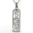 Egyptian Sterling Silver Cartouche Pendant