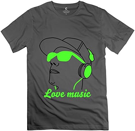 LionLi Men's Head Mitch Nerd Glasses Geek Face Eyes Tee DeepHeather Size M