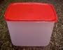 Tupperware Modular Mates Rectangular #4 Container Red Passion