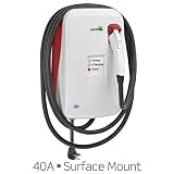Evr-Green 400 Electric Vehicle Charging Station: 40 Amp, 9.6kW output, cord-connected (plug-in), Surface Mount, EVB40-SPT