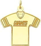 14K Gold NFL New York Giants Football Jersey Charm