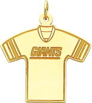 14K Gold NFL New York Giants Football Jersey Charm