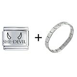 She Devil Italian Charm Bracelet