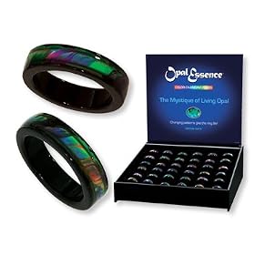 Genuine Agate Color Changing Mood Rings - 36 Pc w Display Wholesale by