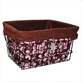 Couture Cruiser Bicycle basket Liner & Tote Bag (Brown & Pink with Brown Liner) 41gS3vN2Z3L. SL160 Couture Cruiser Bicycle basket Liner & Tote Bag (Brown & Pink with Brown Liner)