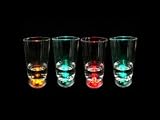 Flashing Coloured 2 Oz Led Party Shot Glasses - Set Of 4