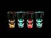 Flashing Coloured 2 Oz Led Party Shot Glasses - Set Of 4