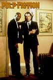 Pulp Fiction Movie (John Travolta & Samuel L. Jackson, In Doorway) Poster Print - 24