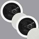 1 Pair of New 6.5 Dual Voice Coil In Ceiling Surround Sound HD Home Theater Round Stereo Speakers 2TS650S