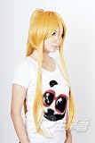 Blonde Long Length Anime Cosplay Costume Wig w/ Ponytail