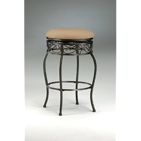 Click here to buy Backless Lincoln Swivel Bar Stool by Hillsdale.