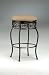 Backless Lincoln Swivel Counter Stool