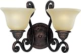 Maxim Lighting 11247SVOI 2 Light Symphony Wall Sconce, Oil Rubbed
