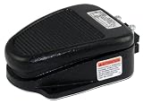 Linemaster 632-S Clipper Foot Switch, Electrical, Single Pedal, Momentary, Single Stage, No Guard, Black