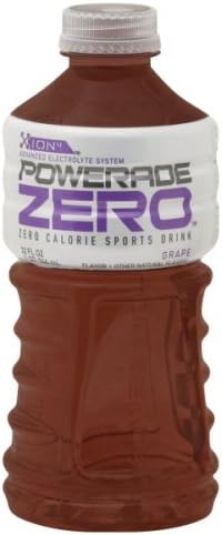 Powerade Zero Sports Drink, Zero Calorie, Grape Flavor, 32 Fl. Oz, ( Pack of 6)