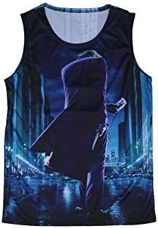 Mafiale Mens Contrast Teardrop Tank Top (XL, Taa0099 Batman)