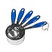 Endurance Splash Measuring Cups - Blue Inlay (Blue) (3.25"H x 3.25"W x 7.25"D)