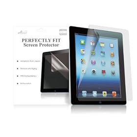 Acase(TM) Apple iPad 2 / iPad 3 (The New iPad) AcaseView Screen Protector Film Clear (Invisible) (3-Pack)