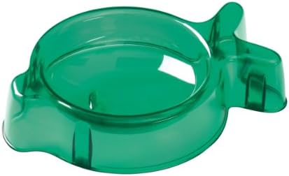PetzPoint Fish Tails Klear Pet Food Bowl, Green/Blue/Purple