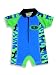 Make a Splash - Infant Baby Boys Wetsuit, Blue, Lime, Black (Size 12Months)