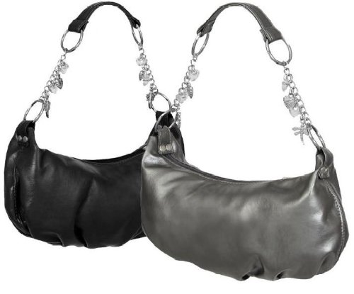 EyeCatchBags - Dragon Fly, Heart Charm Womens Handbag Black