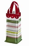 41gSIogF1UL. SL160  Tag Whimsy 100 Percent Cotton Wine Bag with Dobby Detail and Scalloped Border for Giving or Décor