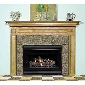 Savannah Oak American Series Fireplace Mantel, 85'' Wide