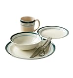 Premier Housewares Hand Painted Stoneware Marina 16-Piece Dinner Set