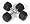 j/fit 12lb Rubber Hex Dumbbells (Pair)