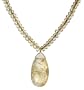 14k Yellow Gold Faceted Citrine with Pear shaped Pendant Necklace, 18"