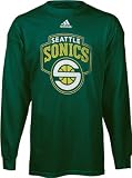 Seattle Sonics Youth adidas Team Logo Long Sleeve Tee