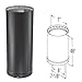 Chimney 69112 6 in. x 48 in. Dura-Vent DVL Double-Wall Black Pipe