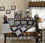 JoJo Designs 9-Piece Baby Crib Bedding Set - Velvet Dreams Blue and Brown
