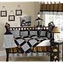 JoJo Designs 9-Piece Baby Crib Bedding Set - Velvet Dreams Blue and Brown
