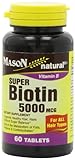 UPC 311845156150 product image for Mason Vitamins Super Biotin 5000 mcg, 60-tablets Bottle | upcitemdb.com