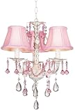 Pretty in Pink Three Light 13 1/2 Wide Mini Chandelier