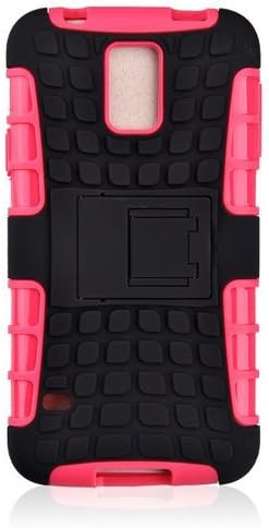 Galaxy S5 Case, S5 Case, Seaplays Heavy Duty Rugged Cover Case for Samsung Galaxy S5 with Stand Holder and Stylus (Magenta)