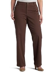Lee Jeans Women's Missy Plain Front Pant with Stretch