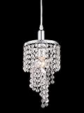 UPC 685659000054 product image for Z-Lite 51042 Petite One Light Mini Chandelier, Metal Frame, Chrome Finish and Cr | upcitemdb.com