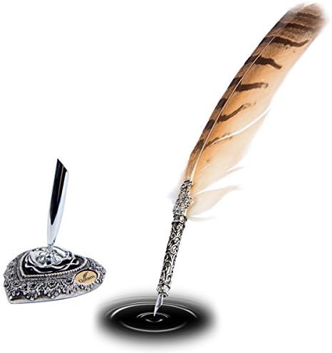 Qulam Quill Set, 5 Metal Nibs and Ink Bottle by Qulam