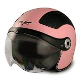 VCAN Milano Pink European Styled Scooter Helmet