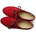 Ollio Women Classic Flat Shoe Lace Up Faux Suede Oxford
