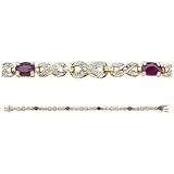 14K Ruby And Diamond Bracelet