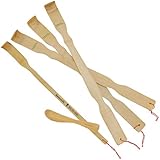 BambooMN Brand - 3x - 17" Bamboo Backscratchers + Free Travel Size Backscratcher + Bamboo Spreader