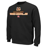 Cincinnati Bengals Black Classic Heavyweight III Pullover Crew Sweatshirt (Large)
