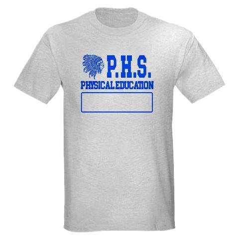 41gSriHAIiL PHS Physical Education Light Ash Grey TShirt Funny Light TShirt by CafePress = Nerdy TShirt