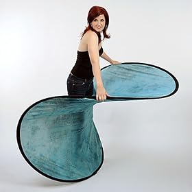 Fotodiox 5x7' Collapsible Old Master Muslin Background, Backdrop -- Turquoise Gem